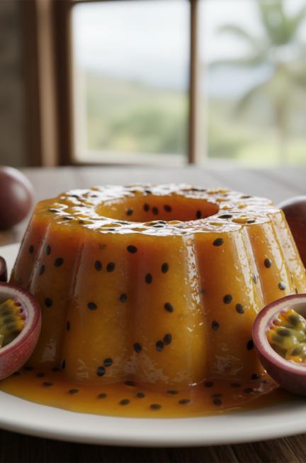 Image pour flan fruit de la passion madere