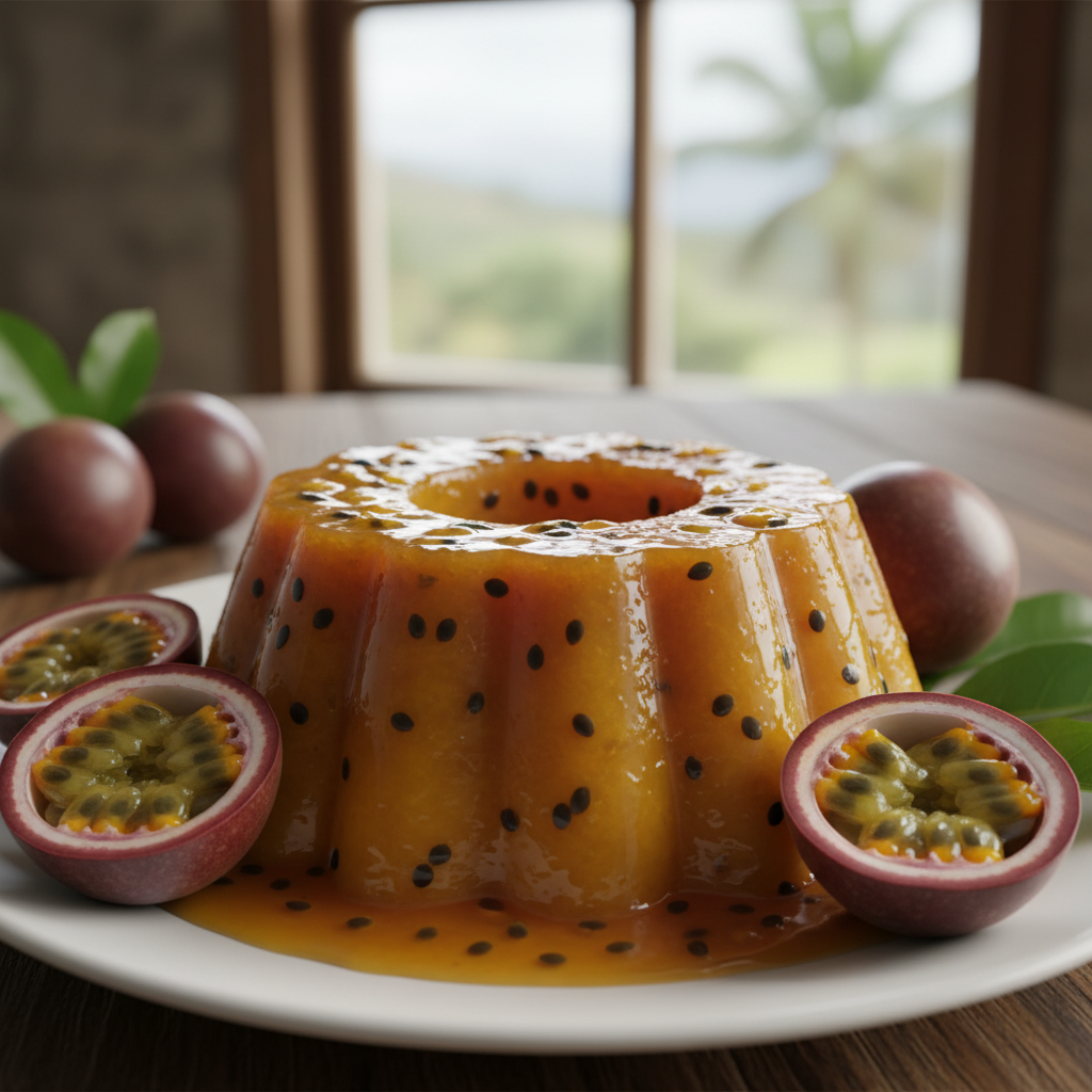 Image pour flan fruit de la passion madere