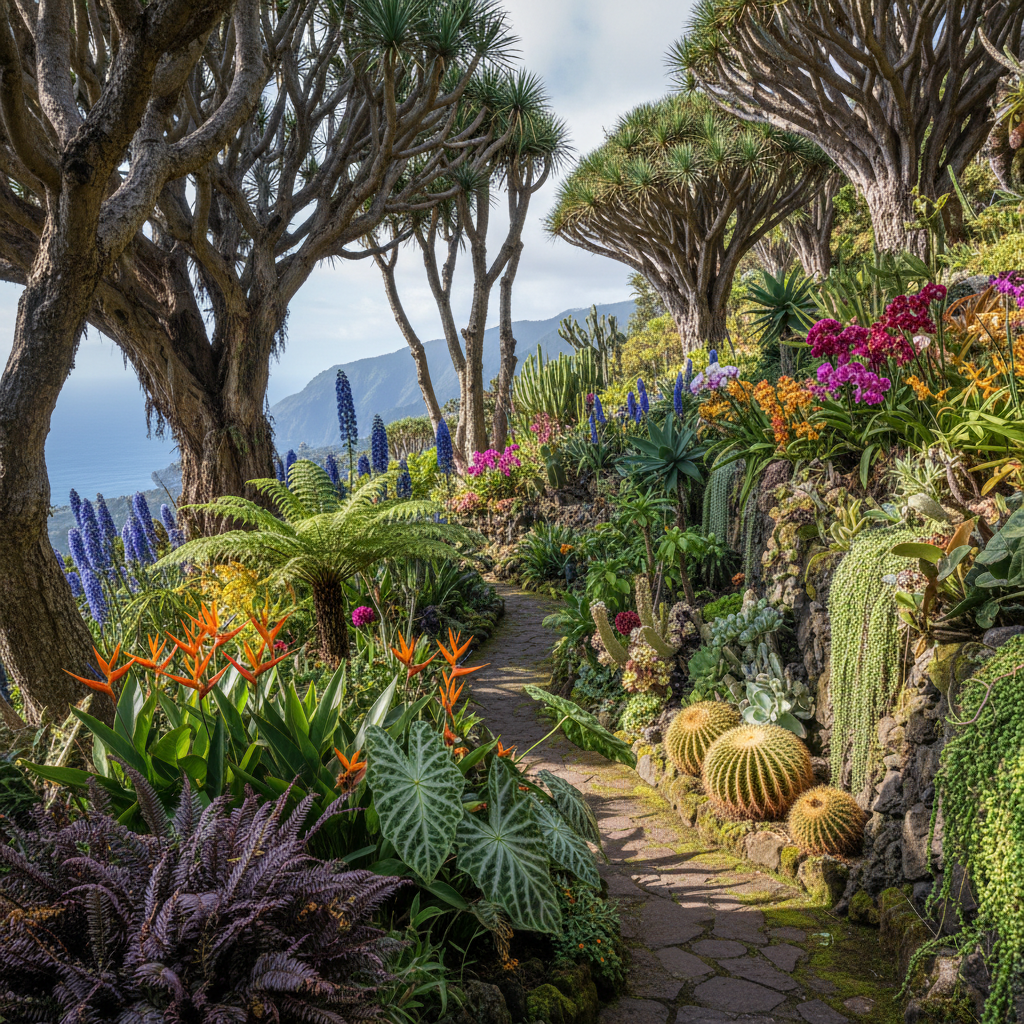 Image pour plantes rares jardins Madère