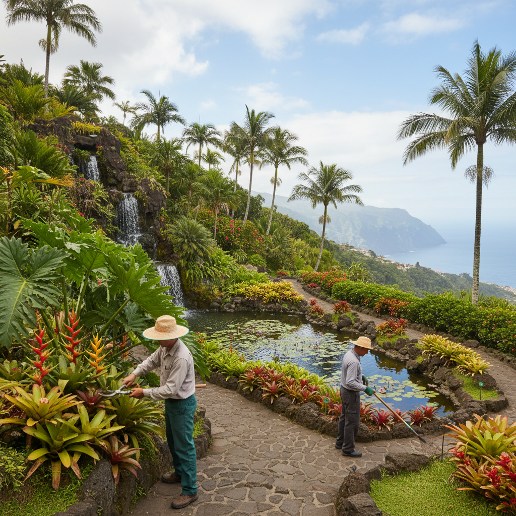 Image pour entretien jardins tropicaux Madère