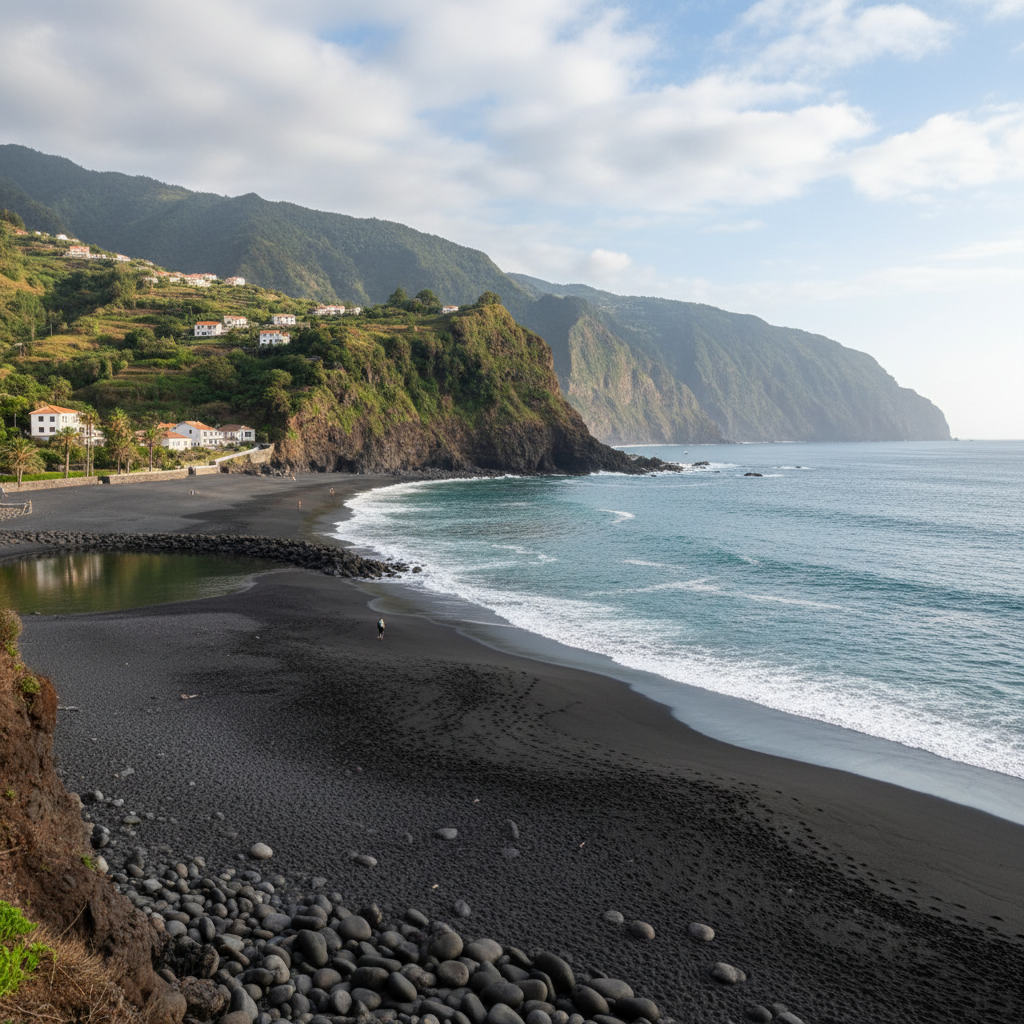 Image pour seixal plage sable noir