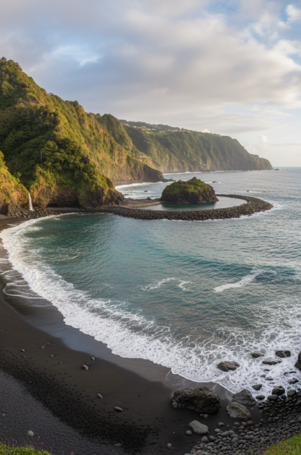 Image pour plage de sable noir seixal