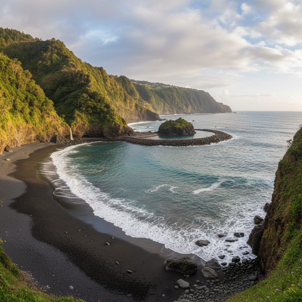 Image pour plage de sable noir seixal